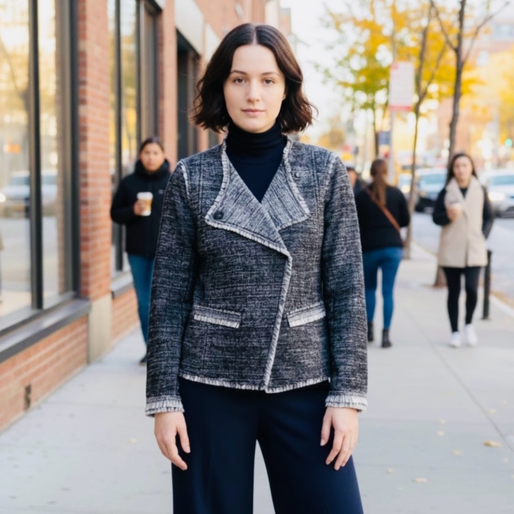 Banana republic black and grey/silver jacket